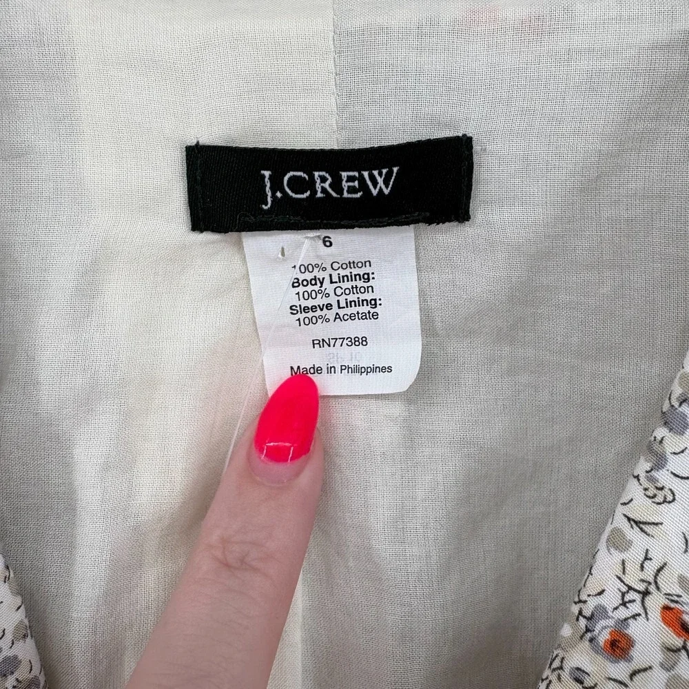 J.Crew Floral Schoolboy‎ Blazer 6